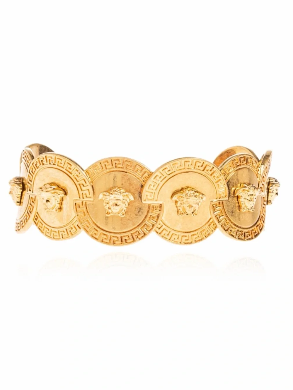VETSACE Tribute Medusa coins cuff bracelet bangle